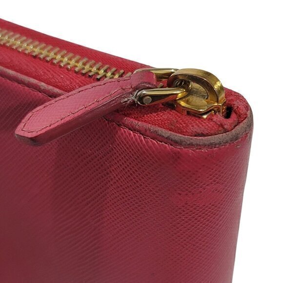 Prada Leather Wallet Continental Bow Pink - Picture 5 of 11